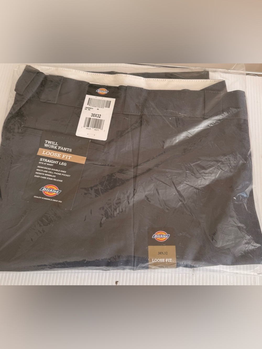 Dickies Black Loose Fit Work Pants